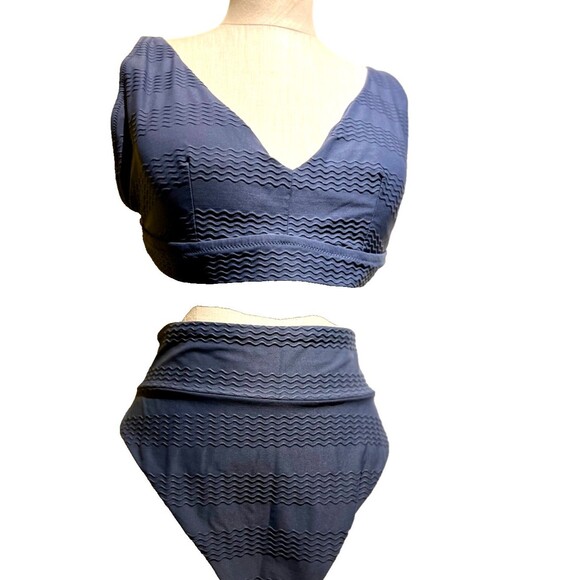 AERIE High Waisted 2 piece swimsuit SIZE XXL - Picture 1 of 7
